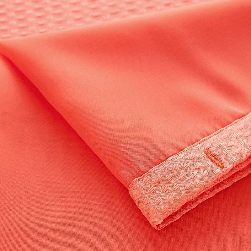 Waterproof Shower Curtain with Detachable Liner - Coral, 2-in-1 Bathroom Decor