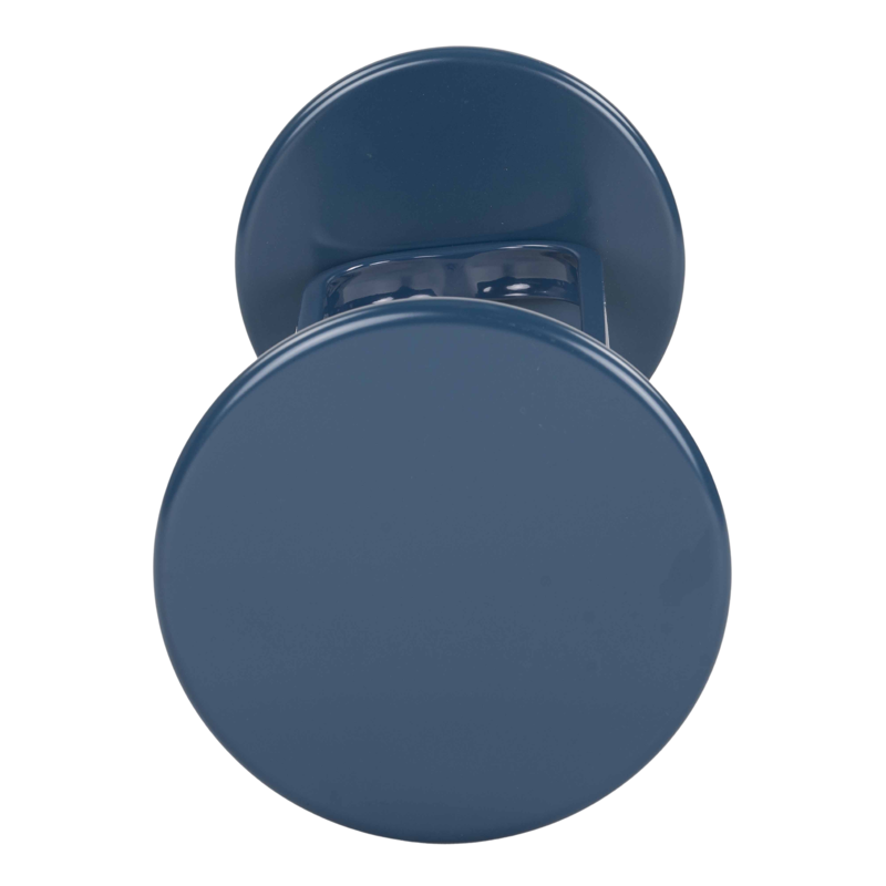 Compact Round Drink Table - Indigo Finish, 11x11 in