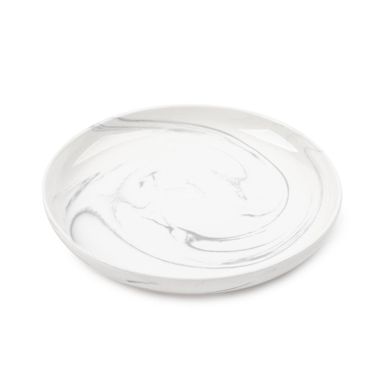 Gray Marble Ceramic Salad Plate - 2 Pack
