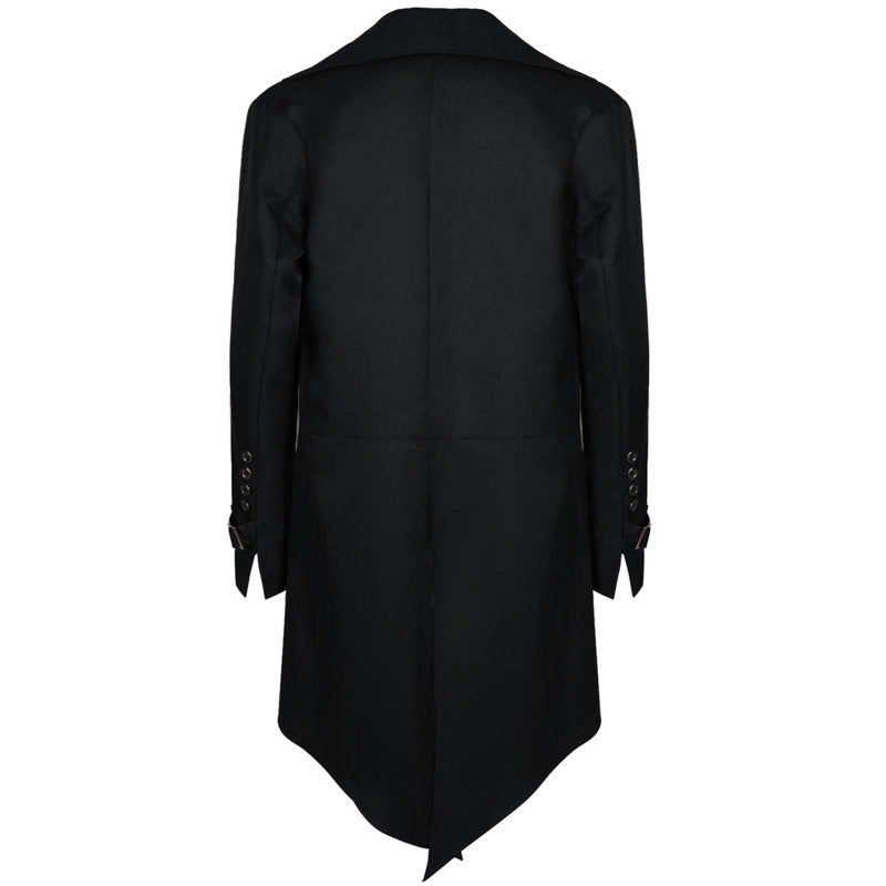 Men's Medieval Costume Jacket Cardigan - Black, XL - Fall/Winter Outerwear