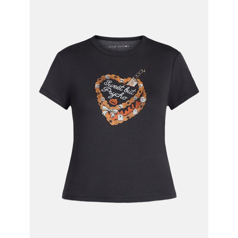 Halloween Women's Sweet But Psycho Graphic T-Shirt - Phantom XL