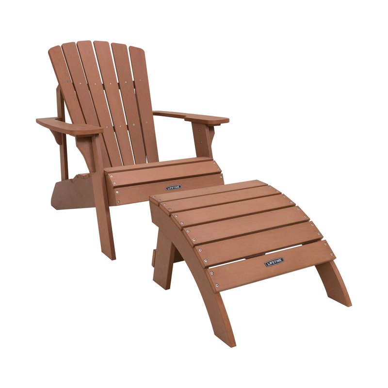 Adirondack Ottoman - UV-Protected Weather-Resistant Polystyrene