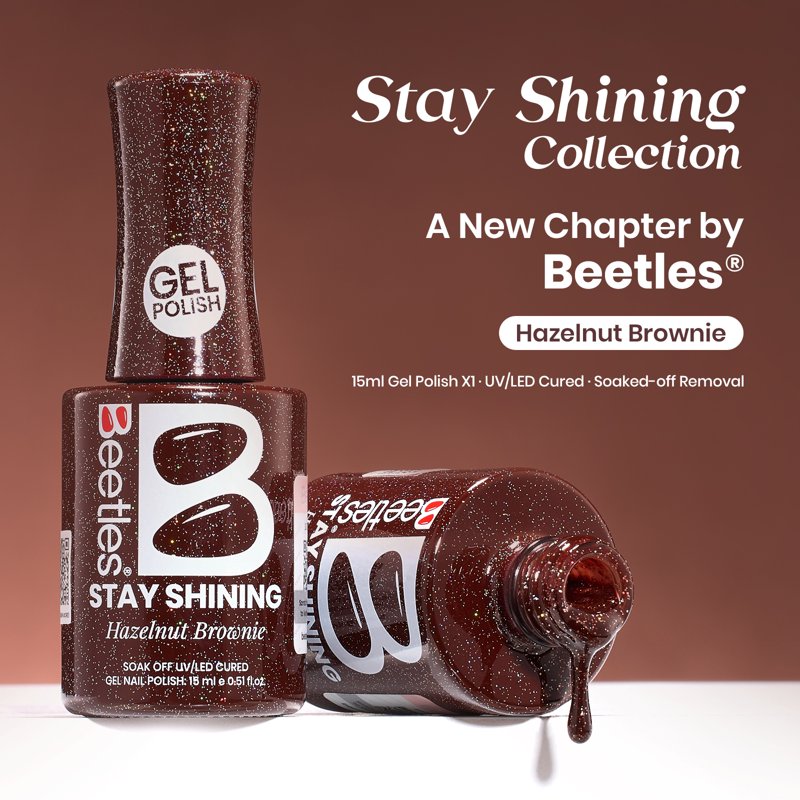 Hazelnut Brownie Gel Nail Polish - Long-Lasting Chip-Resistant Brown 0.51 fl oz