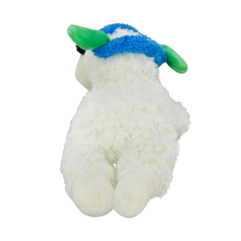 Medium Lamb Chop Dog Toy with Football Design - Plush Squeaky Toy for Dogs - Variation: Football