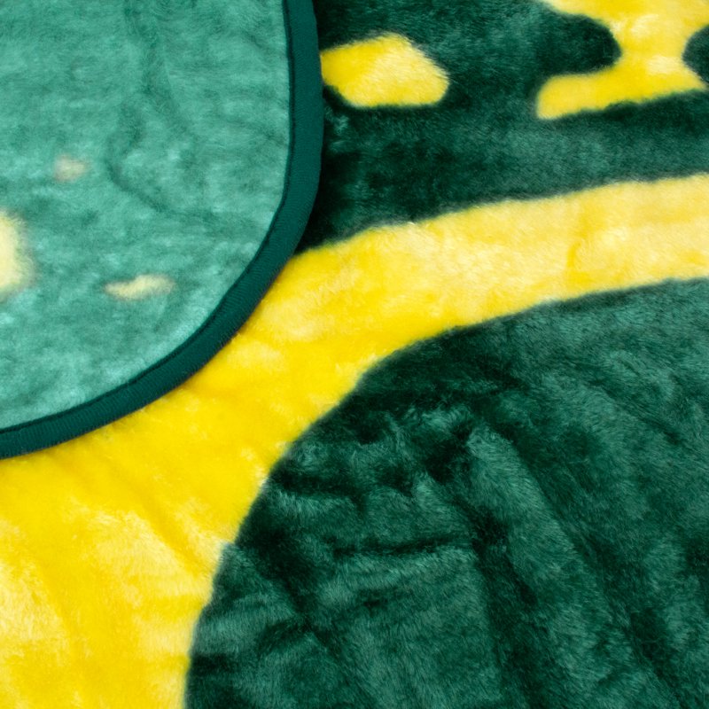 Oregon Ducks Raschel Throw Blanket - Huge 86x63 Inches, Plush Bedspread, College Covers