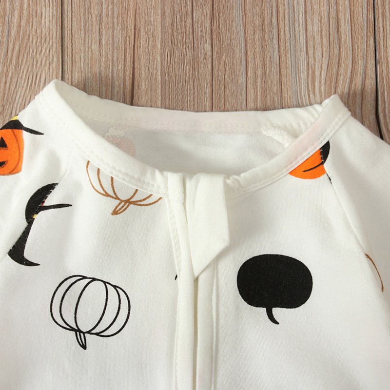 Unisex Baby Halloween Cotton Footless & Footed Pajamas - 12-18 Months Off-white