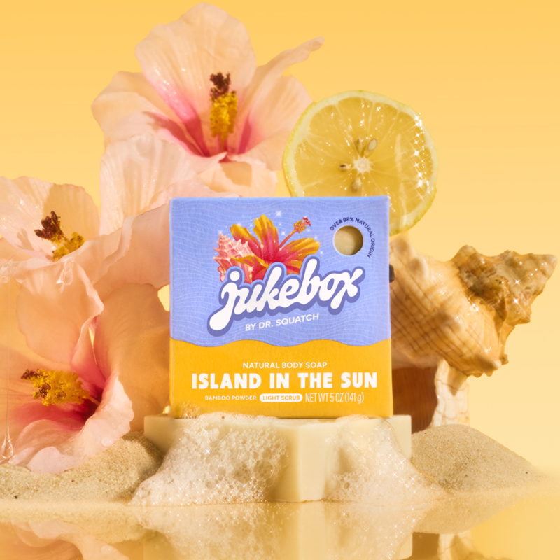 Natural Bar Soap for Women - Island in the Sun Scented Body Wash, 5 Oz