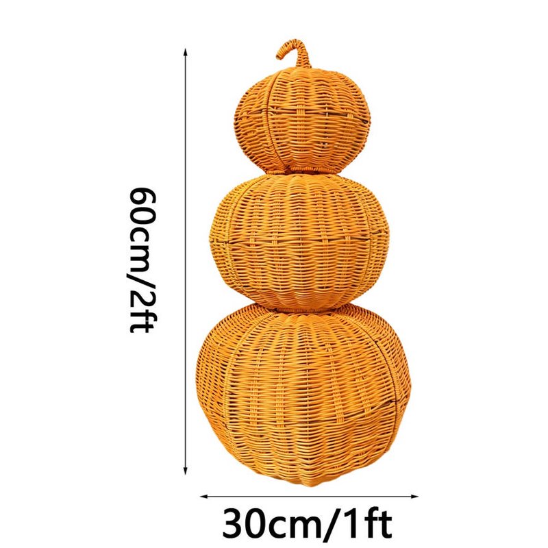 23.6 Inch Pumpkin J Halloween Decor Set - Detachable Autumn Fall Ornaments