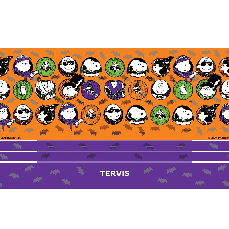 Halloween Peanuts Travel Tumbler - Insulated 20oz Cup Keeps Drinks Hot & Cold