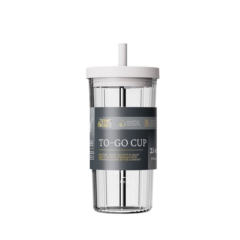 25 oz To-Go Cup with Smart Seal Lid - Sand White