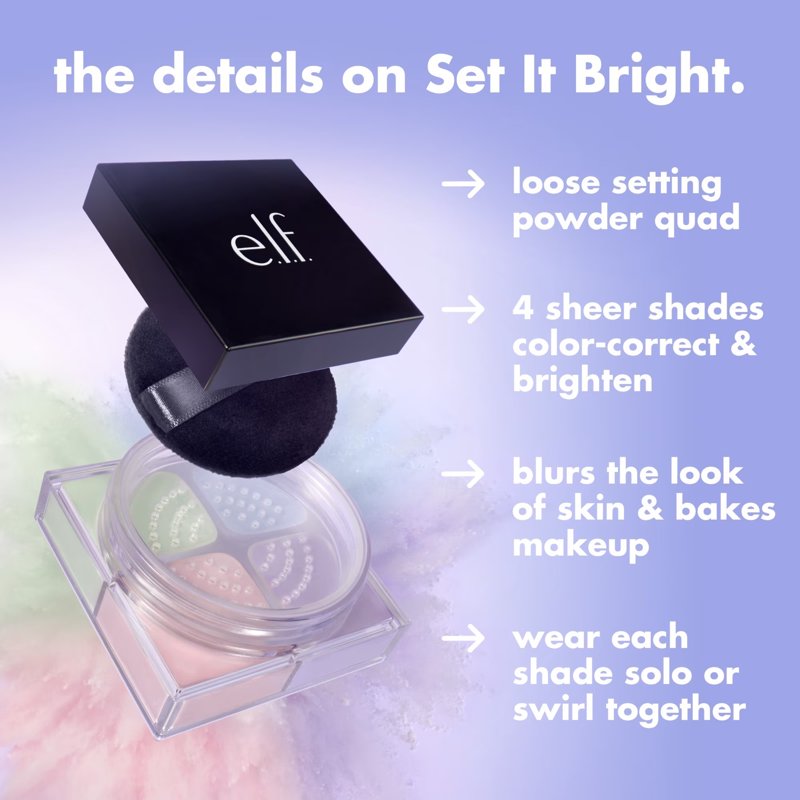 Color-Correcting & Brightening Face Powder Quad - Long-Lasting Soft-Matte