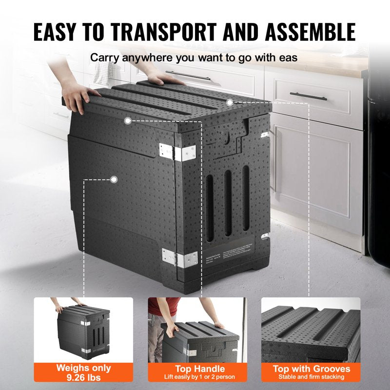 82 Qt Insulated Food Carrier - Catering Hot Box for Delivery