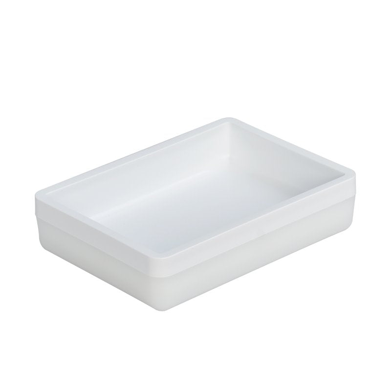 Mainstays Frosted White Plastic Soap Dish - 4 Pack