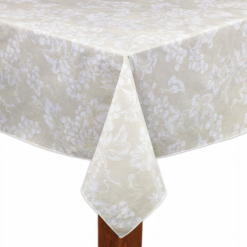 Grapevine Vinyl Tablecloth - Blue 60" x 120" Rectangle