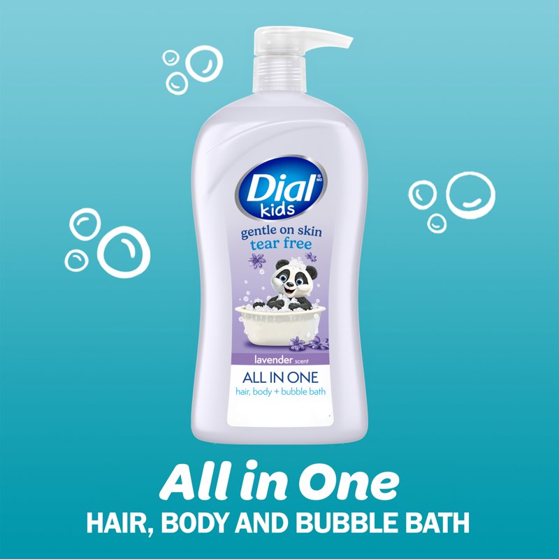Kids 3-in-1 Body Wash, Hair Wash & Bubble Bath - Lavender, 32 oz