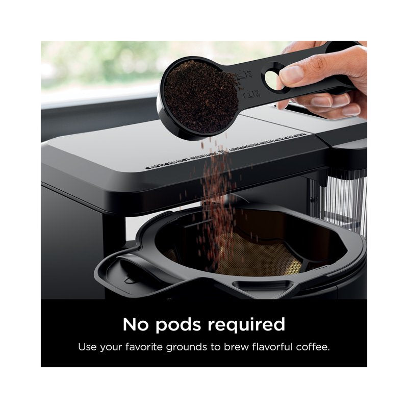 Ninja 10-Cup Drip Coffee Maker - Hot & Iced, 4 Brew Styles, Black