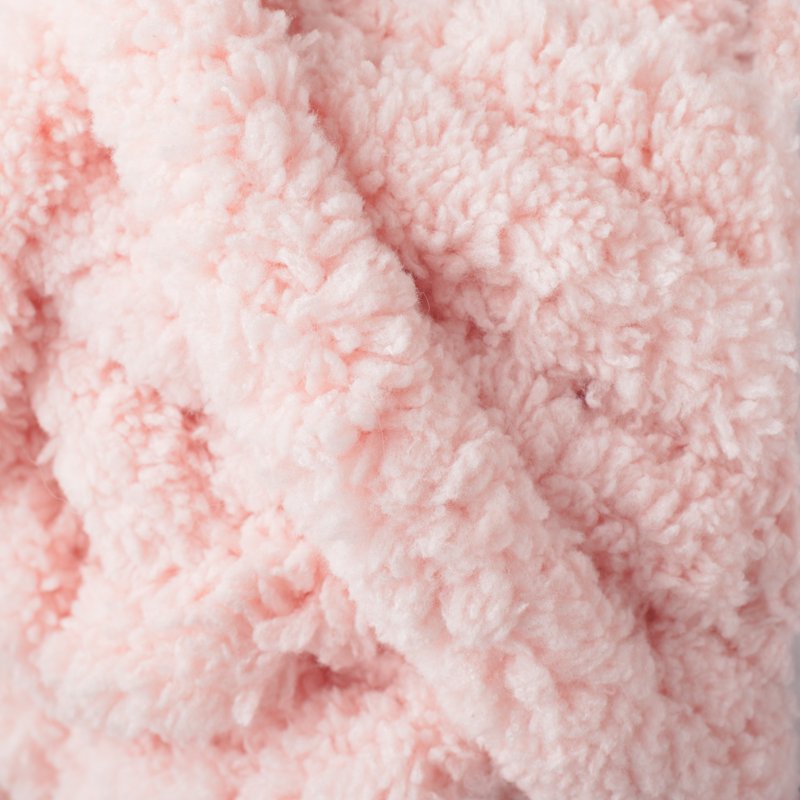Mainstays Chunky Chenille Yarn Light Pink 31.7 yd Super Bulky Knit & Crochet