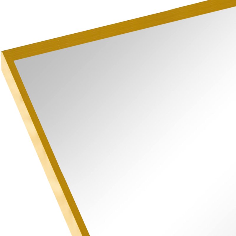 Gold Arched Wall Mirror 24x32 for Bathroom & Bedroom - Modern Vanity Decor