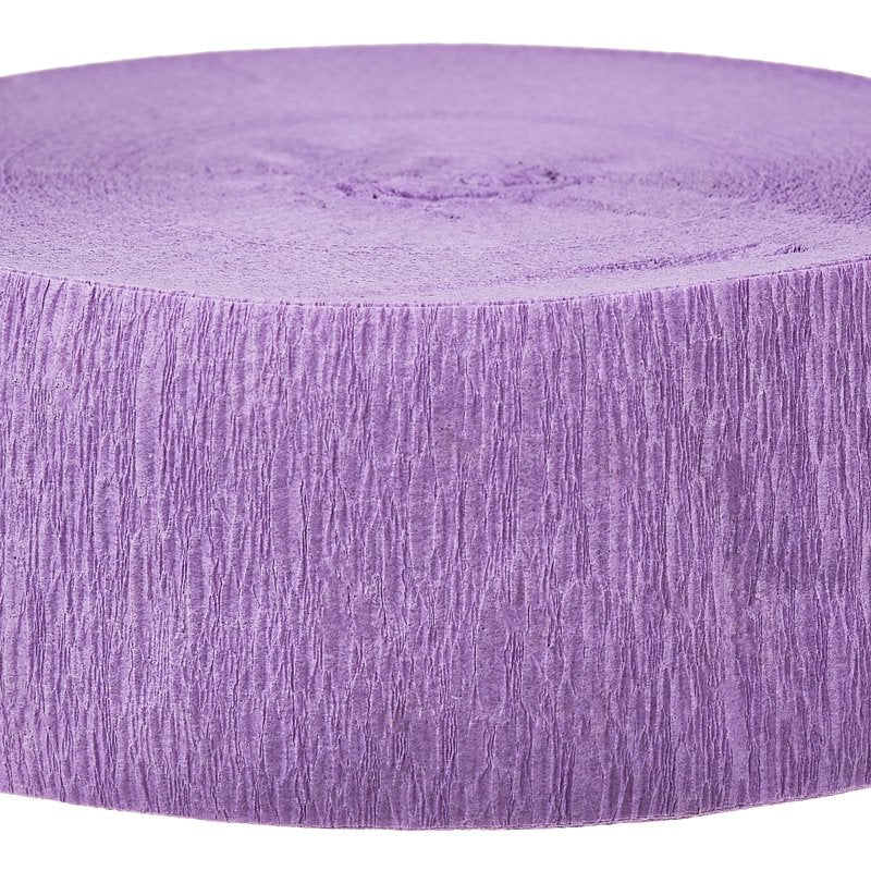 Purple Paper Party Streamer 150 Feet for Events & Decorations