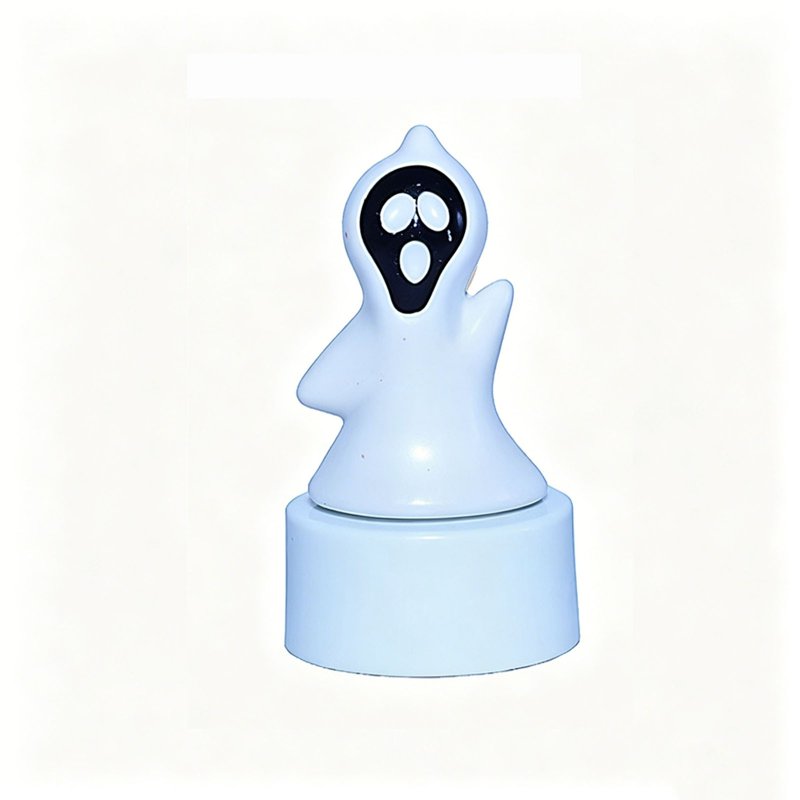 Halloween Ghost Light LED Ornament - White - Indoor Outdoor Safe Flameless Decor