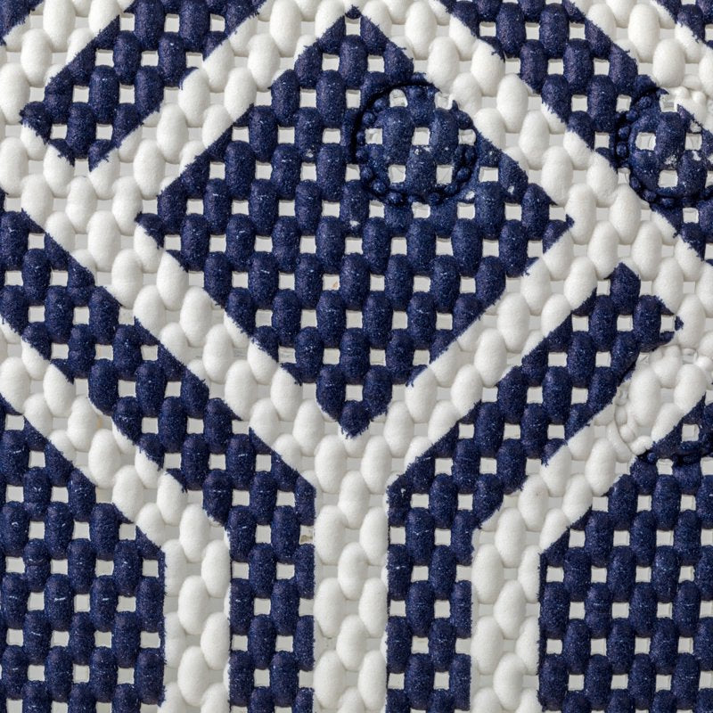 Navy Cushioned Bathtub Mat 17x36 in. Slip-Resistant Shower Rug - Mainstays