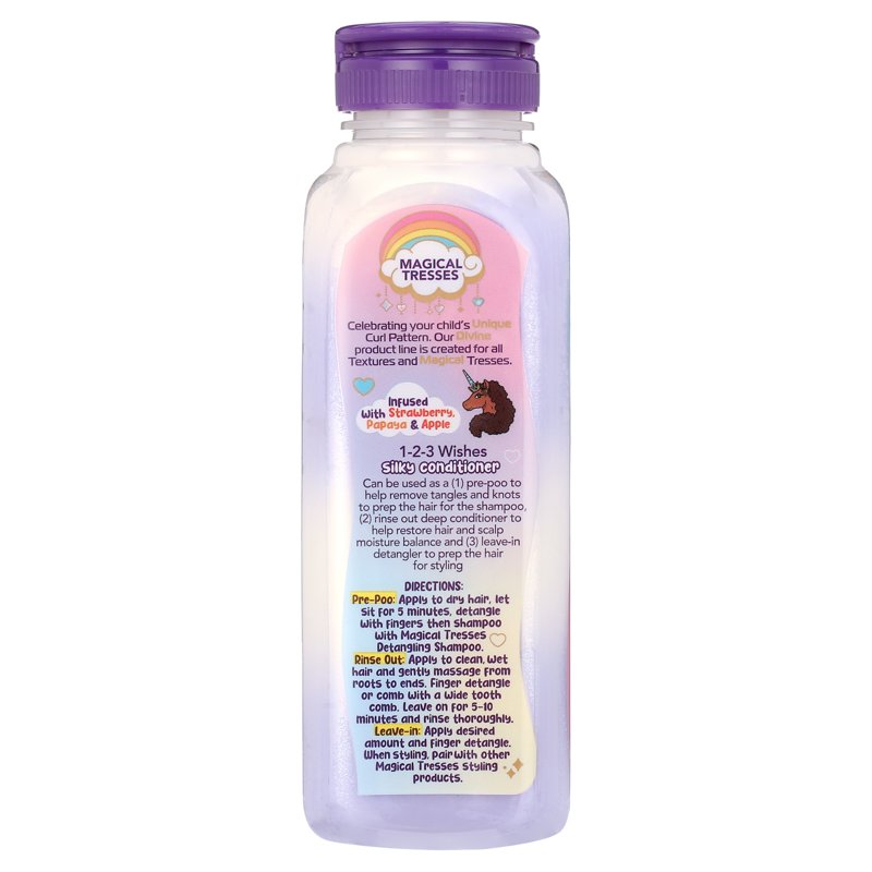 3-in-1 Silky Hair Conditioner for Curly Hair - Moisturizing & Detangling 12oz