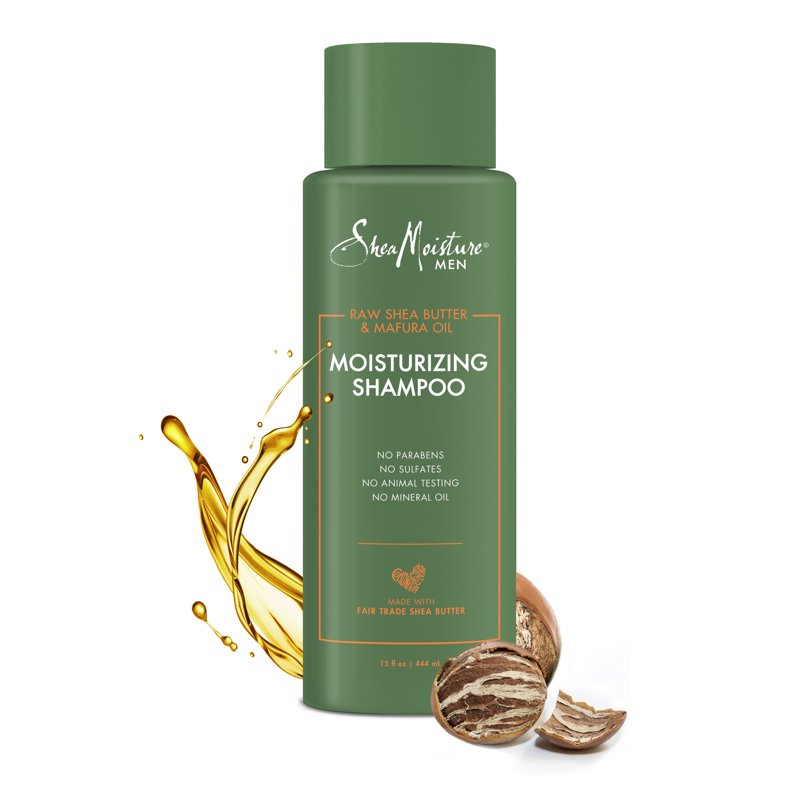 Moisturizing Shampoo for Dry Hair with Raw Shea Butter & Mafura Oil - 15 oz