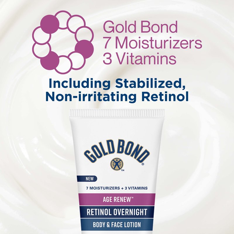 Retinol Overnight Body and Face Lotion - Anti-Aging Firming Cream, 7 oz