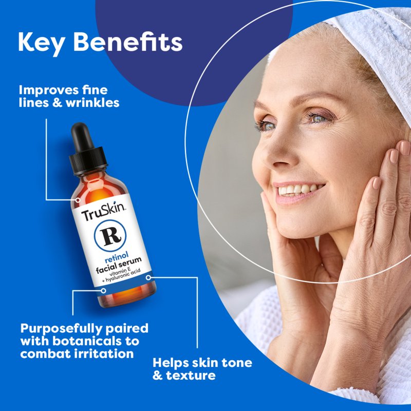 Retinol Face Serum with Hyaluronic Acid & Peptides – Anti-Aging Skin Care