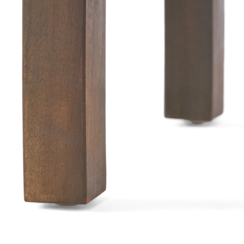 Outdoor Accent Side Table - Acacia Wood, Dark Brown