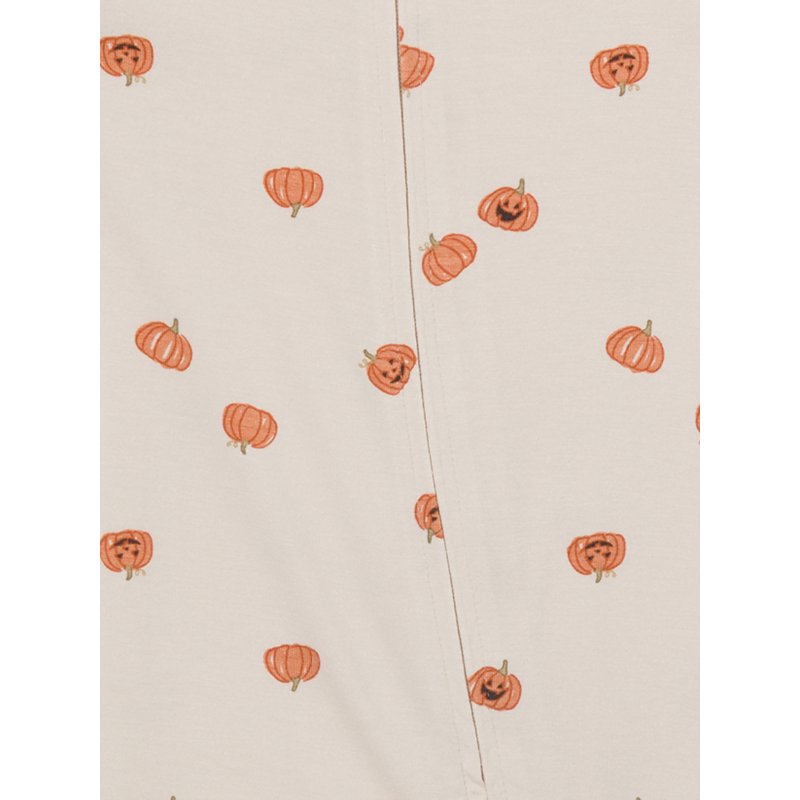 Baby Boy Halloween Coverall with Two-Way Zip - 3-6 Months Variation Oatmilk Pumpkins