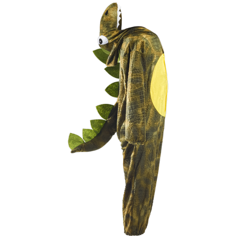 Toddler Roaring Rex Dinosaur Costume 2T - Green Hooded Jumpsuit for Halloween & Play