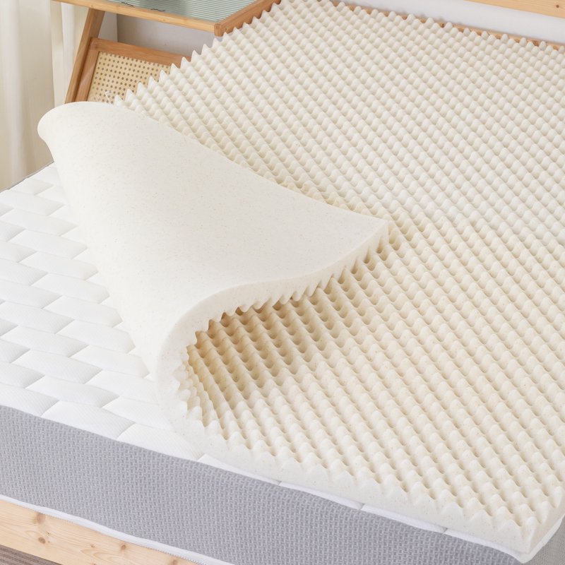Full 2-Inch Copper-Infused Convoluted Memory Foam Mattress Topper - Cooling & Pressure Relief