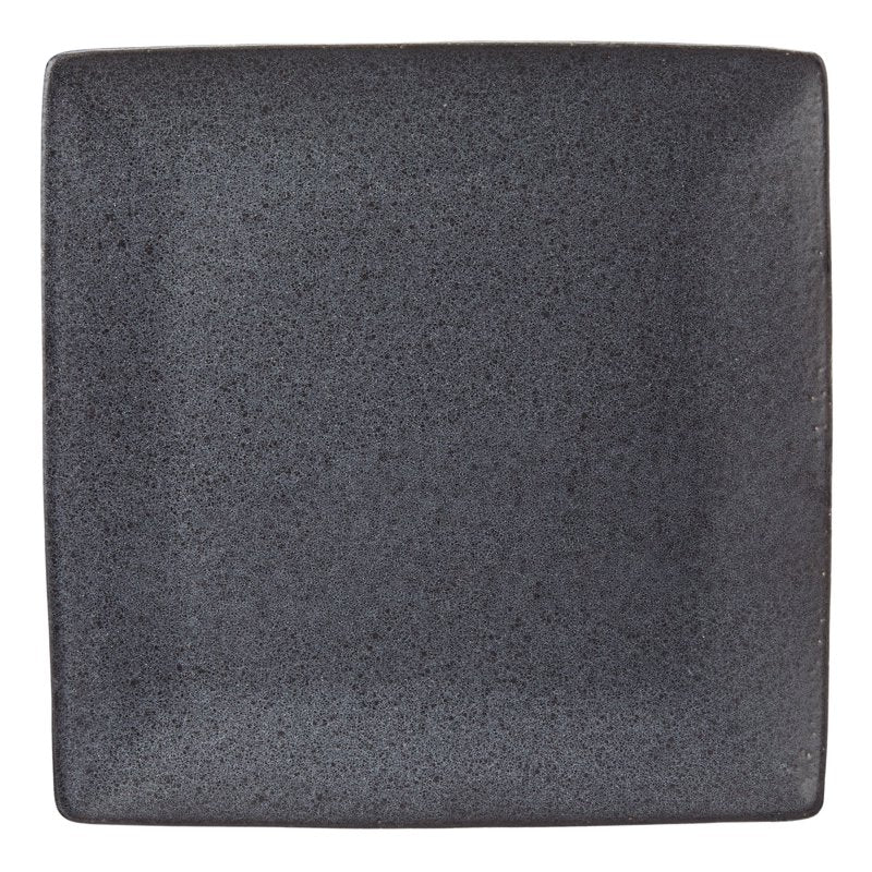 Dark Gray Square-Shaped Dinner Plate - 1 Piece
