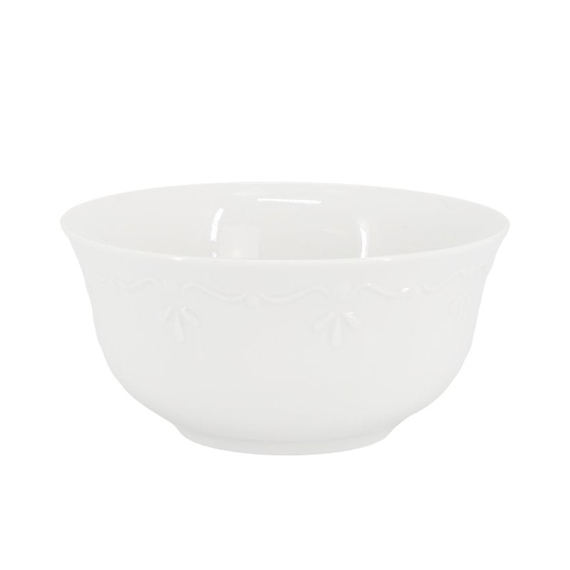 Porcelain Bowl Set - 6 Piece 6.1 Inch White Bowls