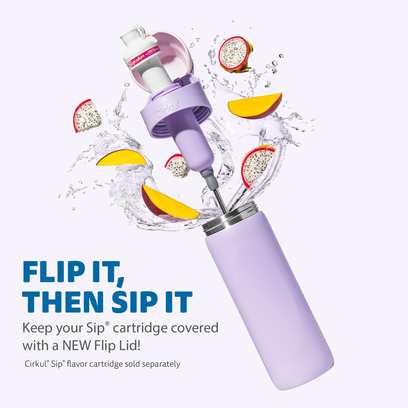 26oz Stainless Steel Flip Water Bottle with StrawSip - Daydream