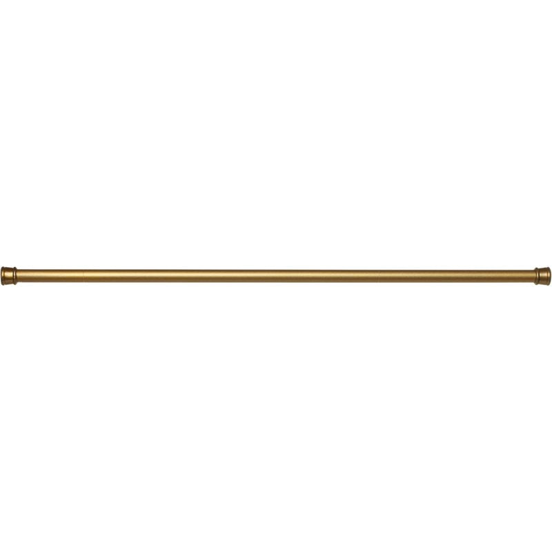 Achim Gold Adjustable Shower Curtain Rod - 41-76 Inch Tension Tension Pole with Rubber Ends - Gold