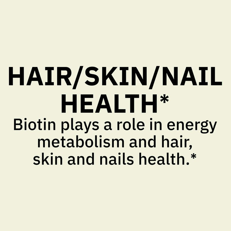Organic Extra Strength Biotin Gummies for Hair, Skin, and Nails – Cherry Flavor, 10000 mcg, 90 Count