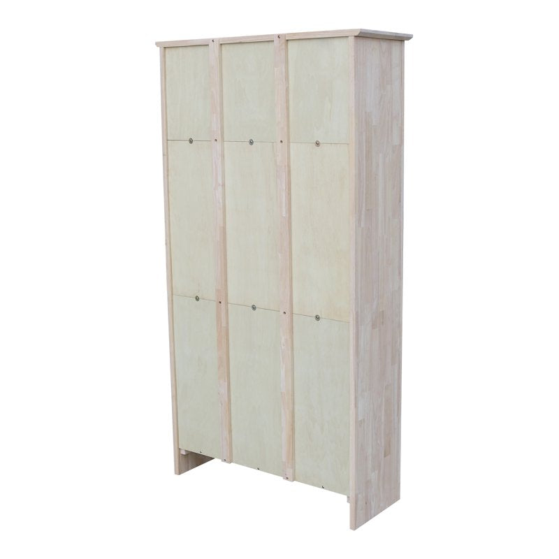 60" Solid Wood Shaker Bookcase with Adjustable Shelves