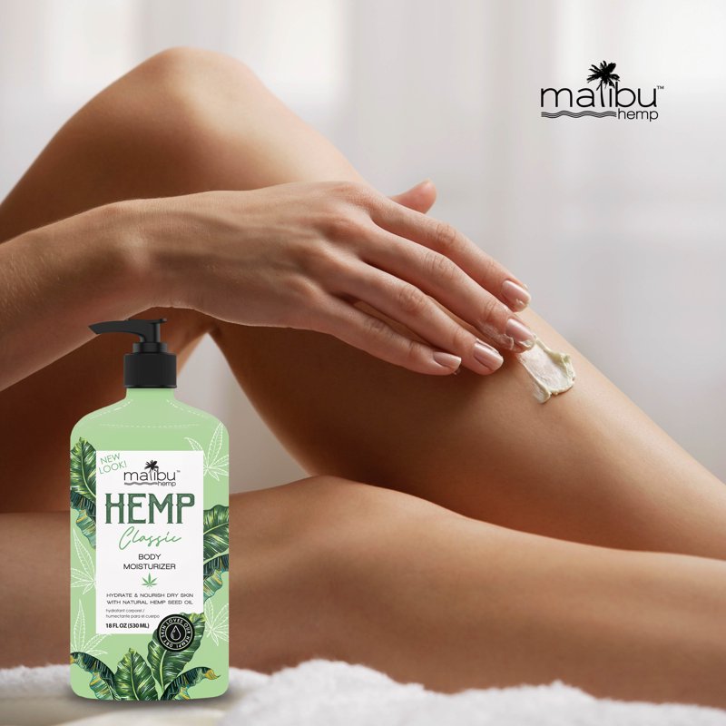 Hemp Seed Oil Body Moisturizer - Non-Greasy Daily Lotion for Dry Skin