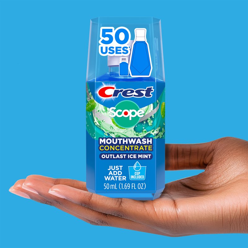 Concentrated Mint Mouthwash, Travel-Ready 1.69 fl oz, 50 Rinses