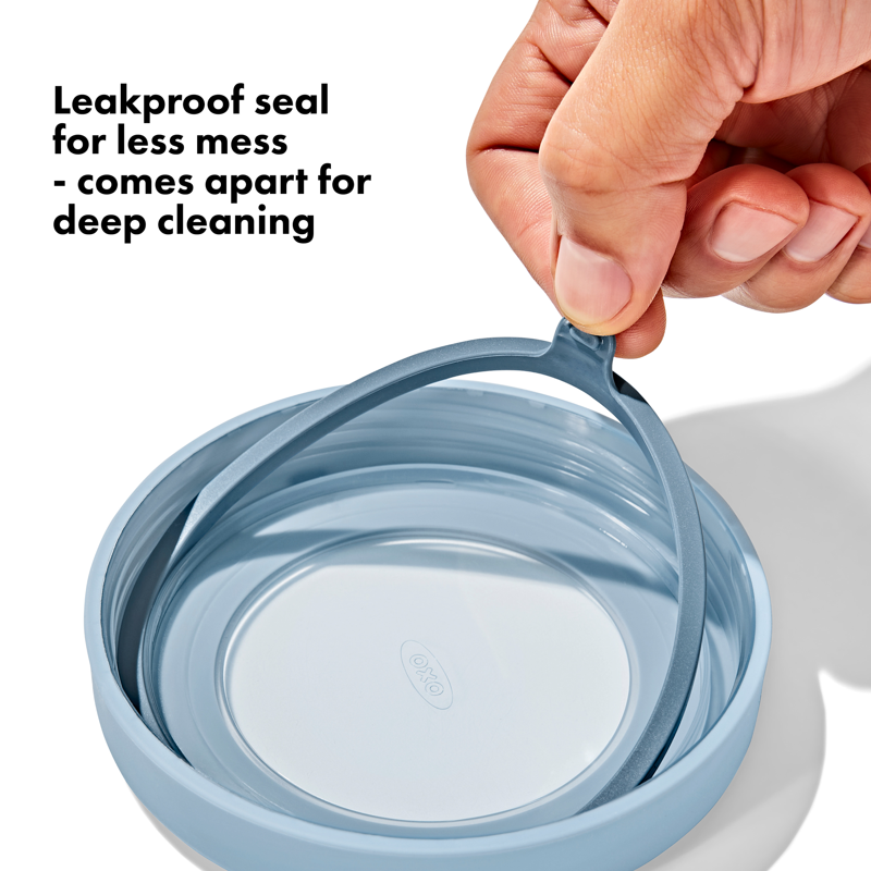 5-Oz Leakproof Deli Snack Containers - 3-Pack, Ocean Blue