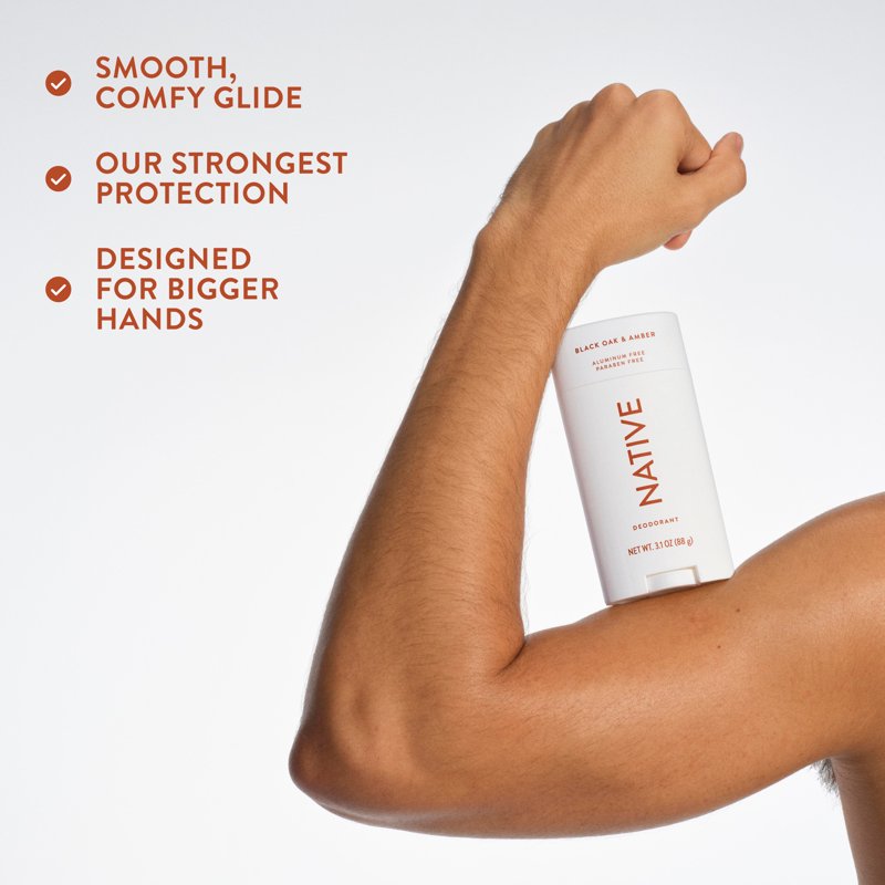 Aluminum-Free Deodorant Stick for Men and Women, 72-Hour Protection, 3.1oz