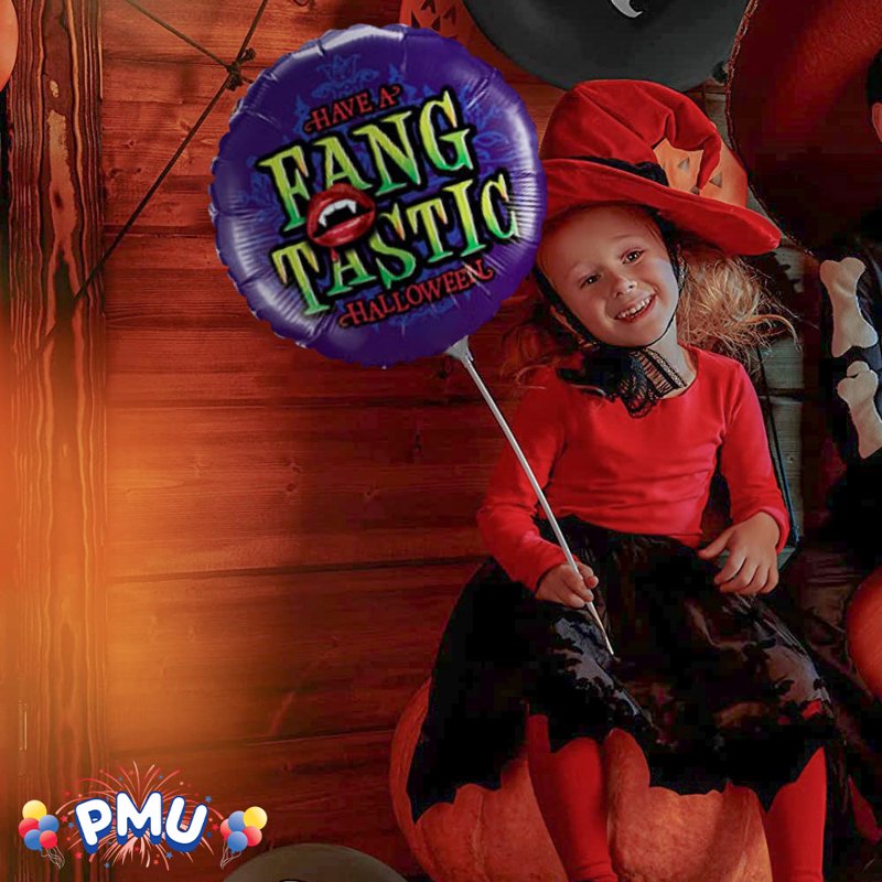 Fangtastic Halloween 18 Inch Mylar Foil Balloon - 25 Pack - Brand PMU