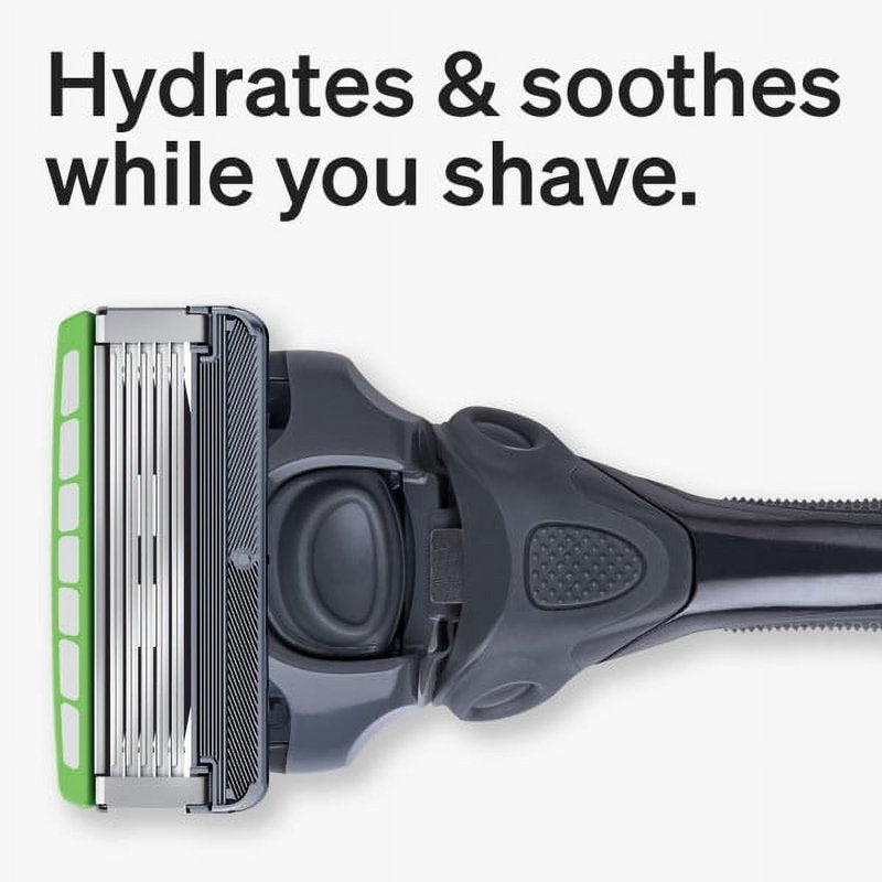 Sensitive Men's Razor with 5-Blade Cartridges and Trimmer