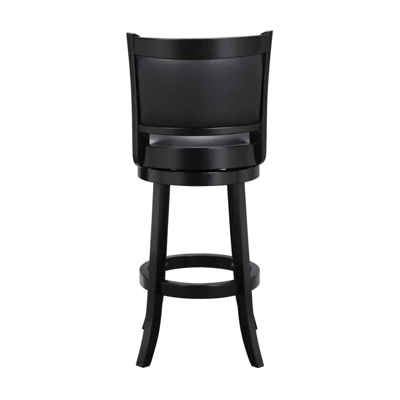 Swivel Bar Stool - Eco-Friendly Rubberwood - Ebony