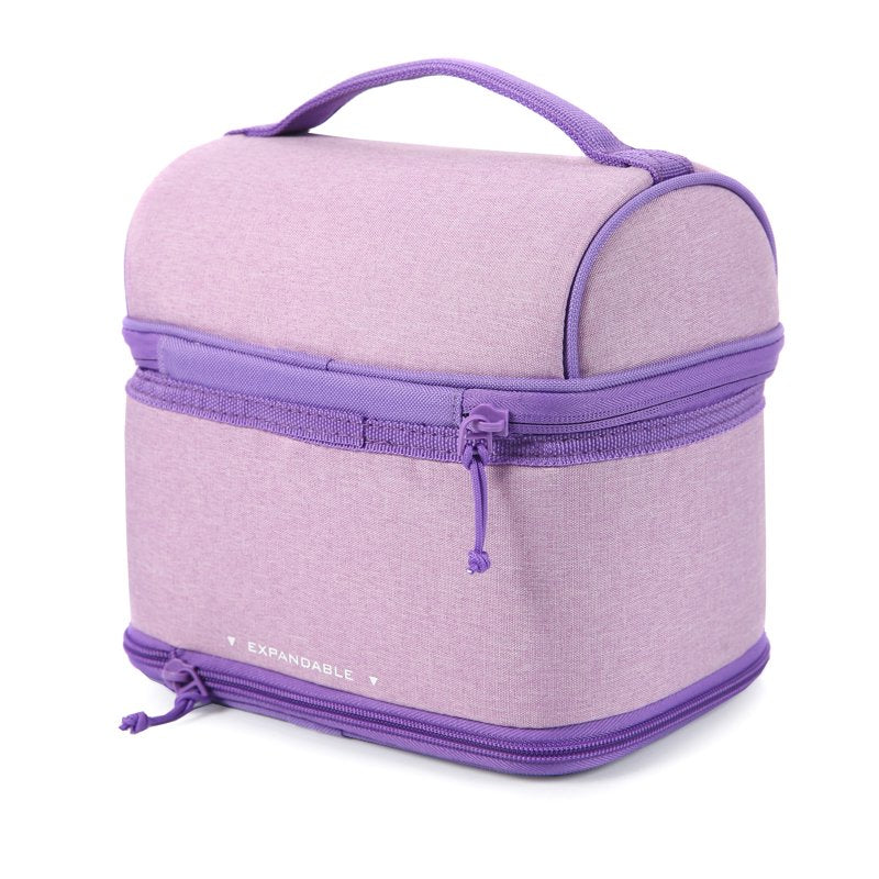 Expandable Lunch Box with Thermal Insulation & Ice Pack - Lavender