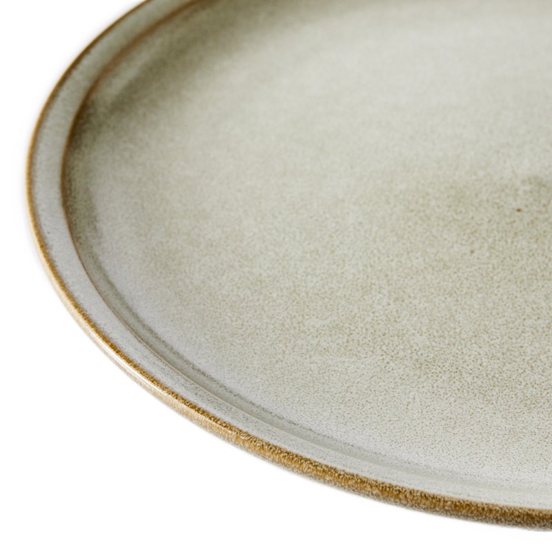 10.25-Inch Cream Dinner Plate - Elegant Stoneware, 4 Pack