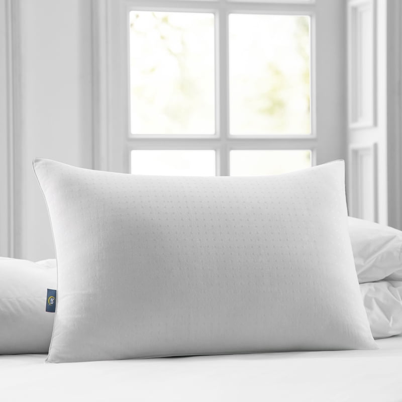 (4 Pack) Sertapedic Won't Go Flat Pillow - Standard/Queen, Hypoallergenic, Supportive Sleep Support