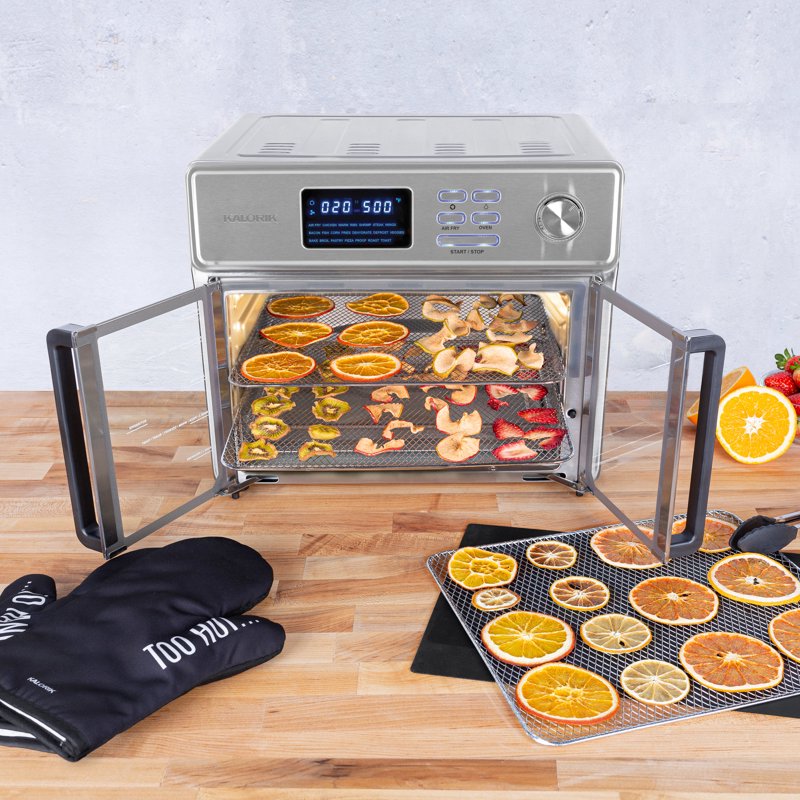 7-Piece Food Dehydrator Set with Stainless Steel Trays for Air Fryer Oven